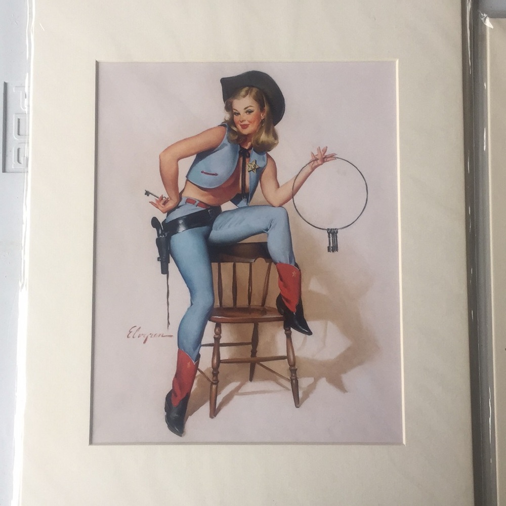 Pin Up Cowgirl art